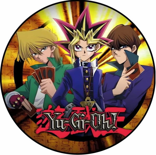 Painel Tecido Redondo Yu Gi Oh